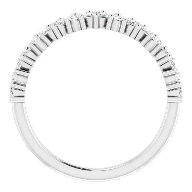 0.50 ct. Marquise And Round Diamond Wedding Band