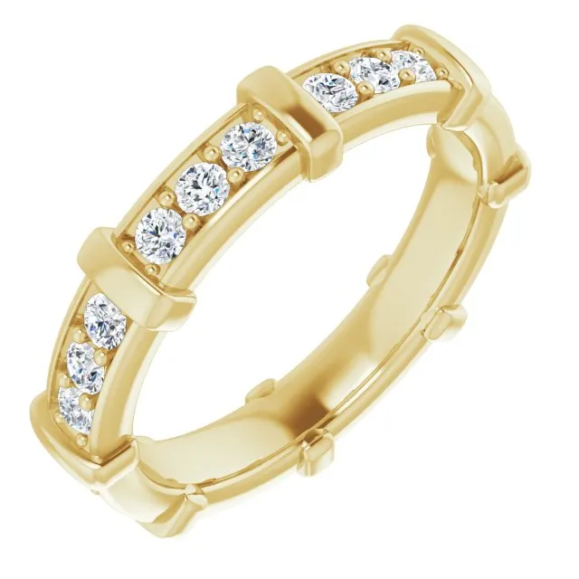 0.72 ct. Round Diamond Stackable Eternity Band