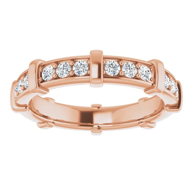 0.72 ct. Round Diamond Stackable Eternity Band