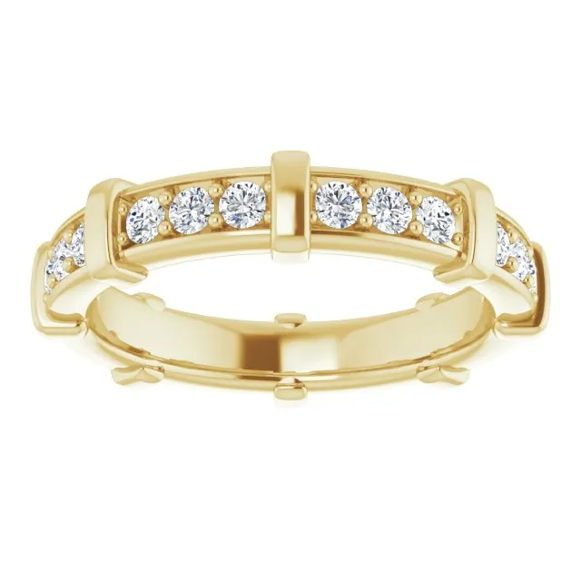 0.72 ct. Round Diamond Stackable Eternity Band