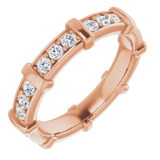 0.72 ct. Round Diamond Stackable Eternity Band