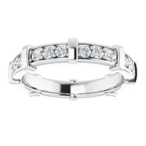 0.72 ct. Round Diamond Stackable Eternity Band