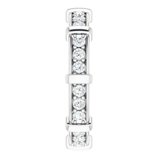 0.72 ct. Round Diamond Stackable Eternity Band