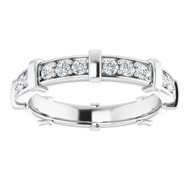 0.72 ct. Round Diamond Stackable Eternity Band