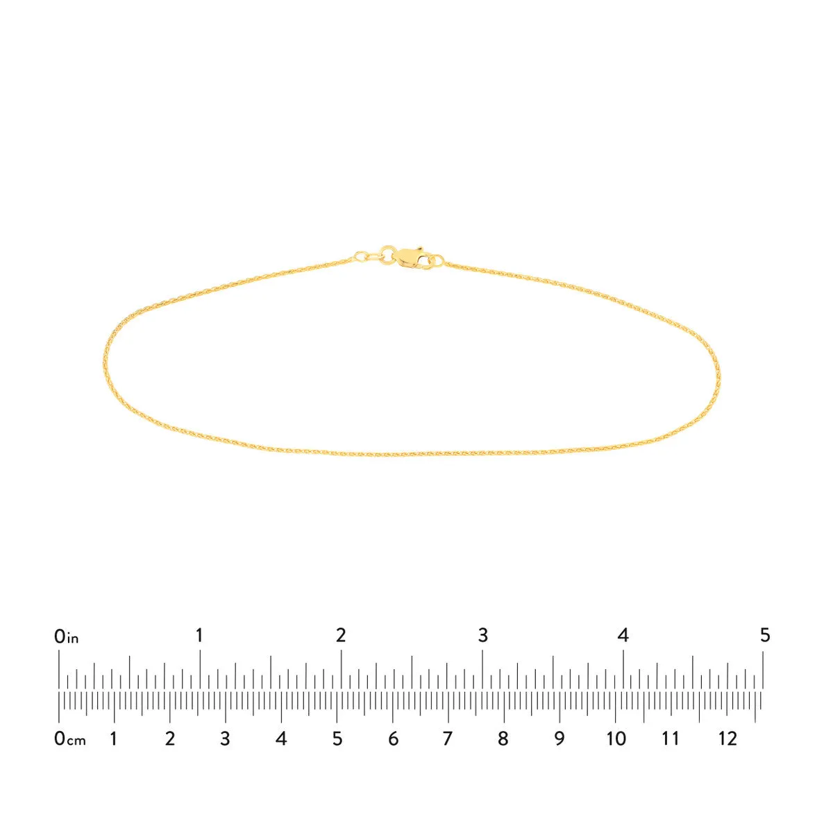 1.05mm D/C Wheat Chain with Lobster Lock