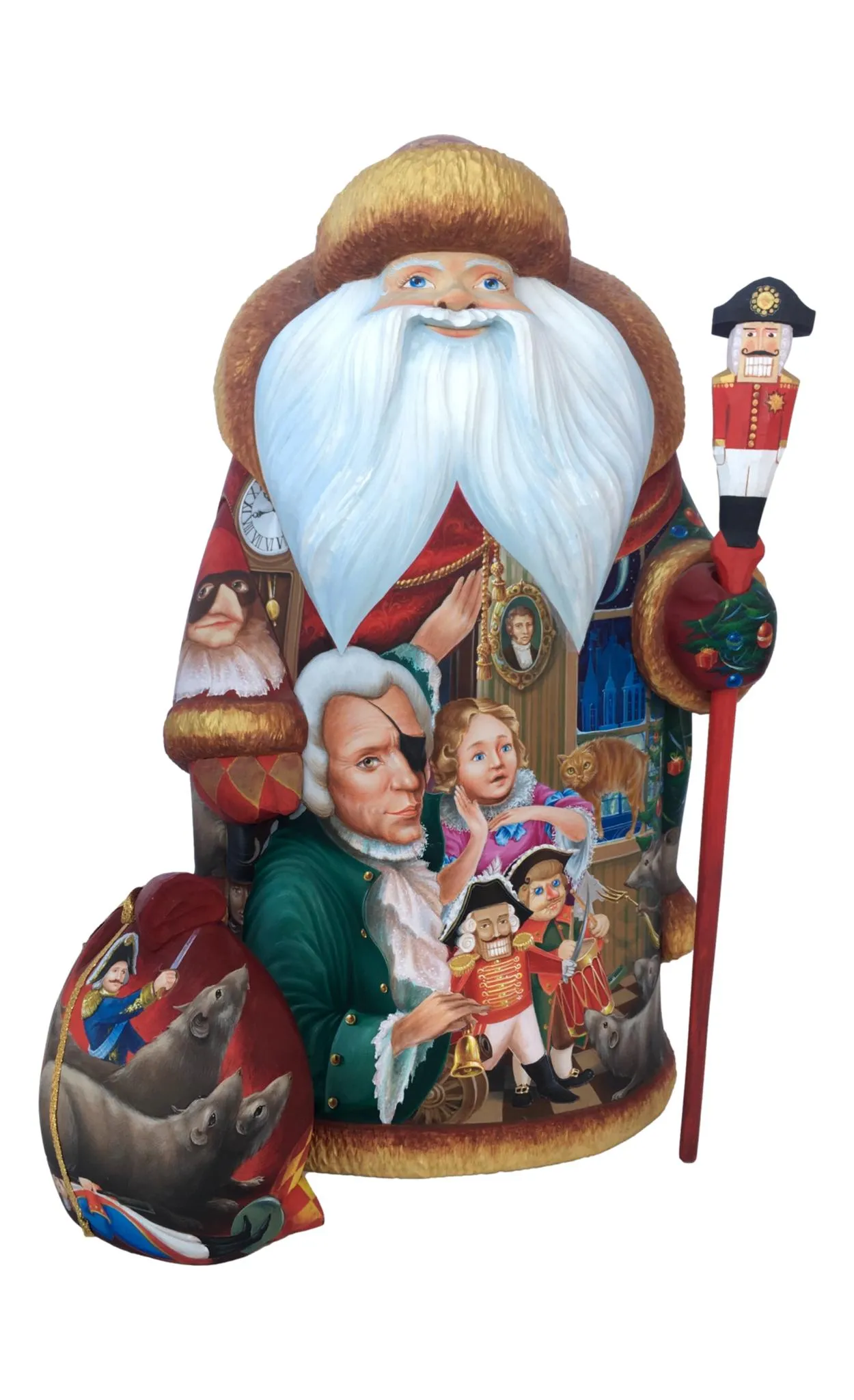 14” Tall Nutcracker Story Russian Santa
