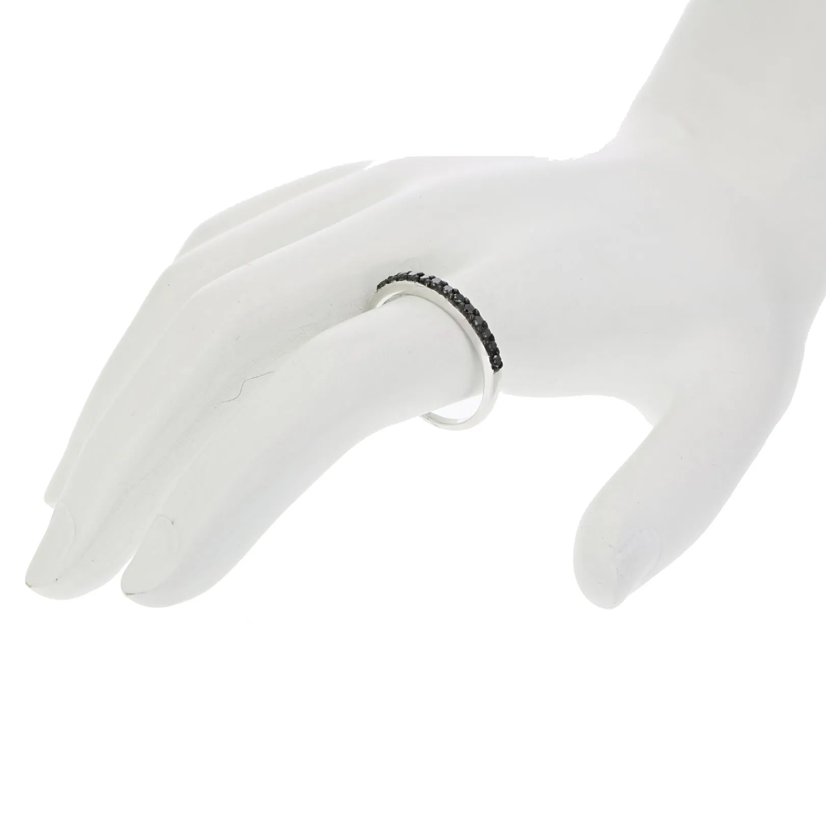 1/5 cttw Black Diamond Wedding Band for Women