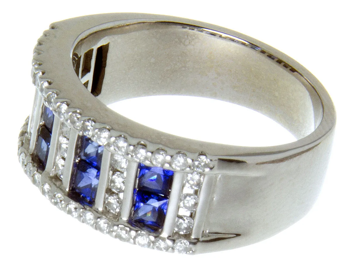 1.50ct Tanzanite & Diamond Band Ring