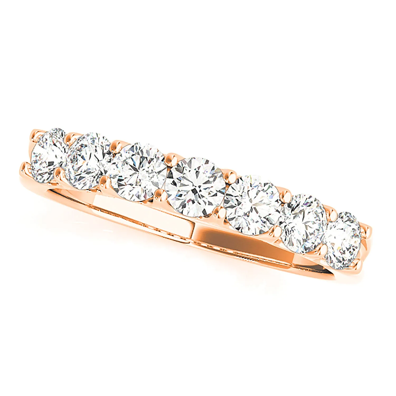 1.75 ctw. Round Diamond Wedding Band 7 Stone Anniversary Ring