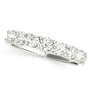1.75 ctw. Round Diamond Wedding Band 7 Stone Anniversary Ring