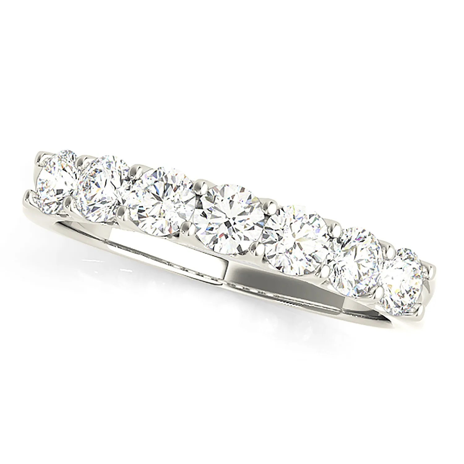 1.75 ctw. Round Diamond Wedding Band 7 Stone Anniversary Ring