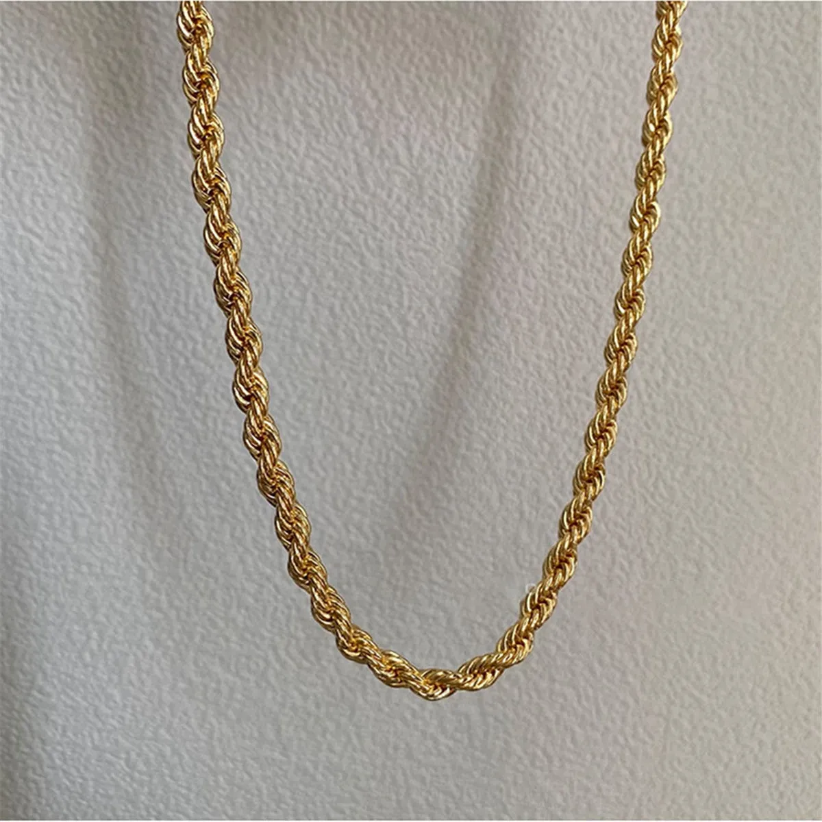 18K Gold-Plated Rope Chain