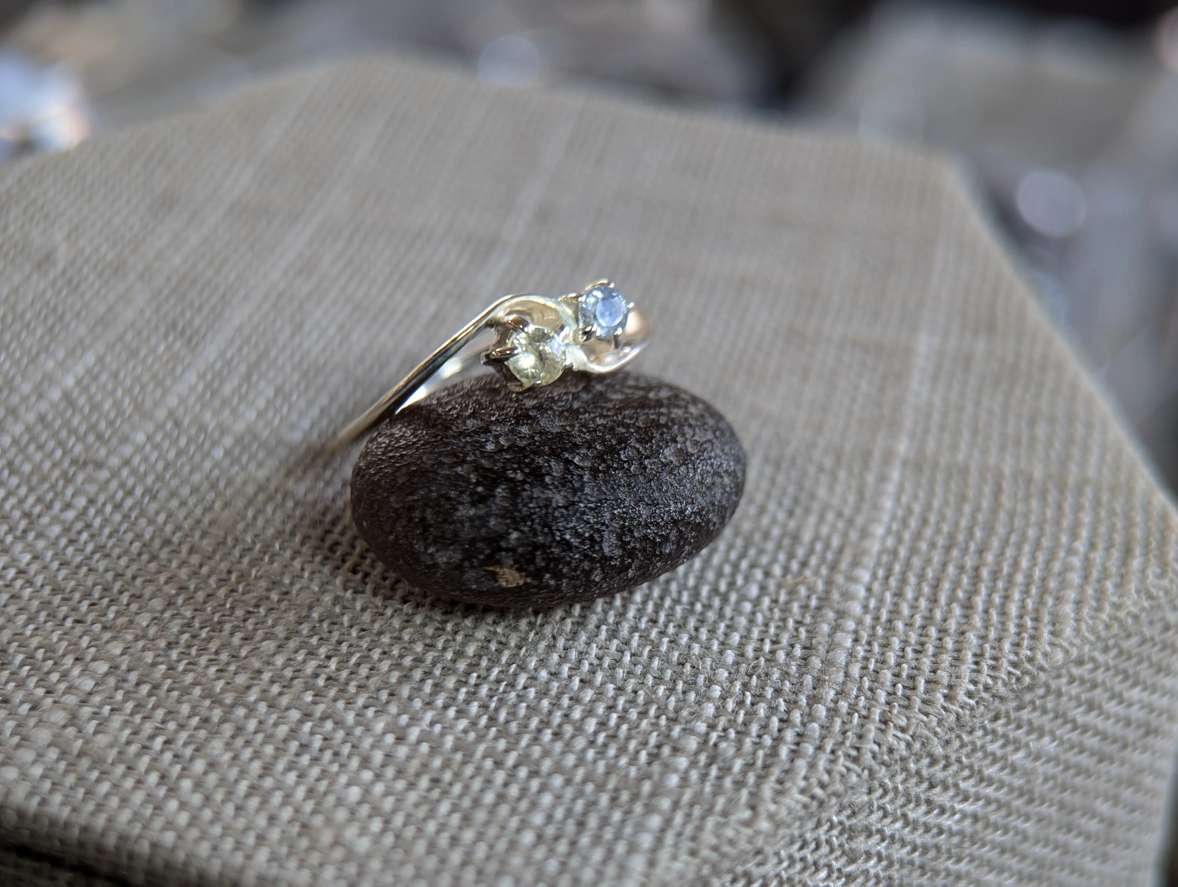 1.90g SILVER MONTANA SAPPHIRE RING SIZE 7