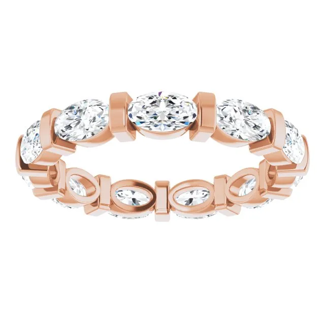 2.31 ct. Oval Diamond Eternity Band