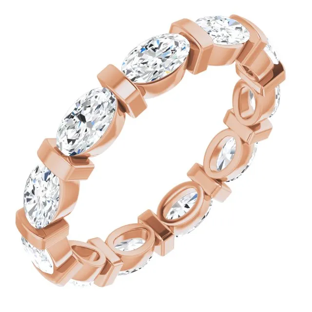 2.31 ct. Oval Diamond Eternity Band