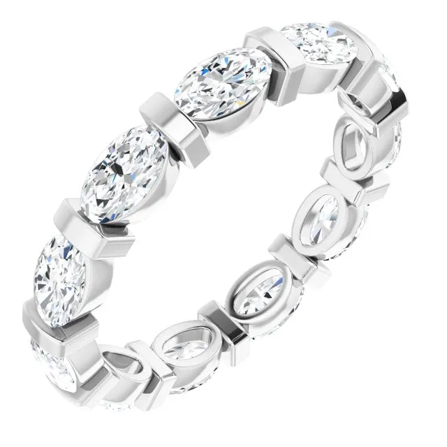 2.31 ct. Oval Diamond Eternity Band