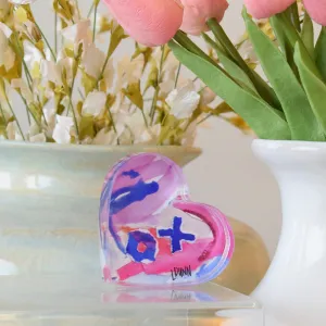 2.5" Heart Acrylic Block