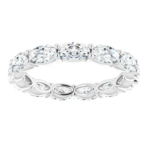 2.73 ct. Oval Diamond East West Set Eternity Band