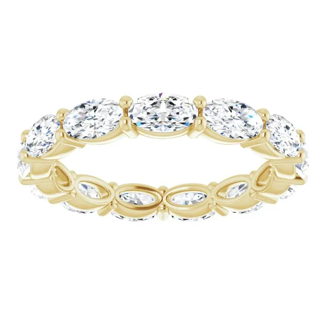 2.73 ct. Oval Diamond East West Set Eternity Band