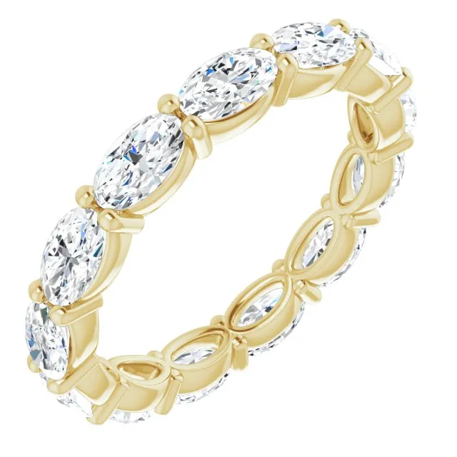 2.73 ct. Oval Diamond East West Set Eternity Band