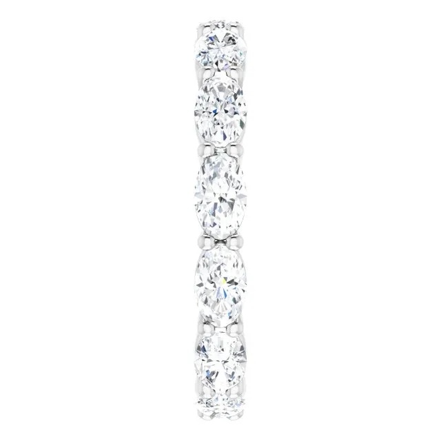 2.73 ct. Oval Diamond East West Set Eternity Band