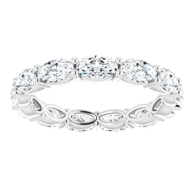 2.73 ct. Oval Diamond East West Set Eternity Band