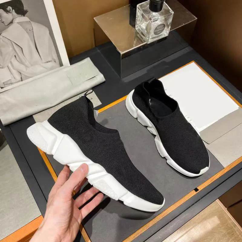35-45 flats knit sock casual shoes comfort fashion women men high quality 2022 225103678615