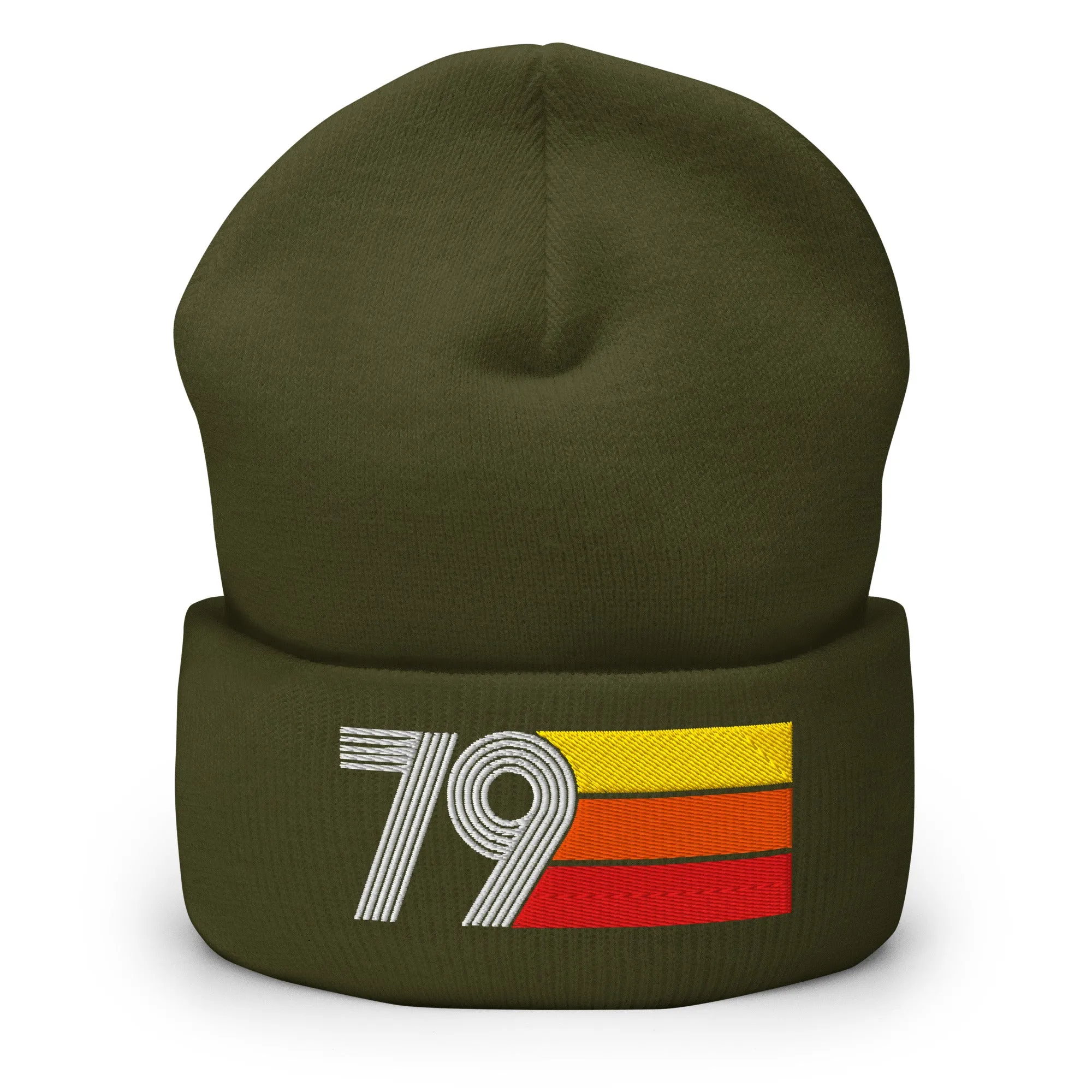 79 Number 1979 Birthday Retro Men's Women's Cuffed Beanie