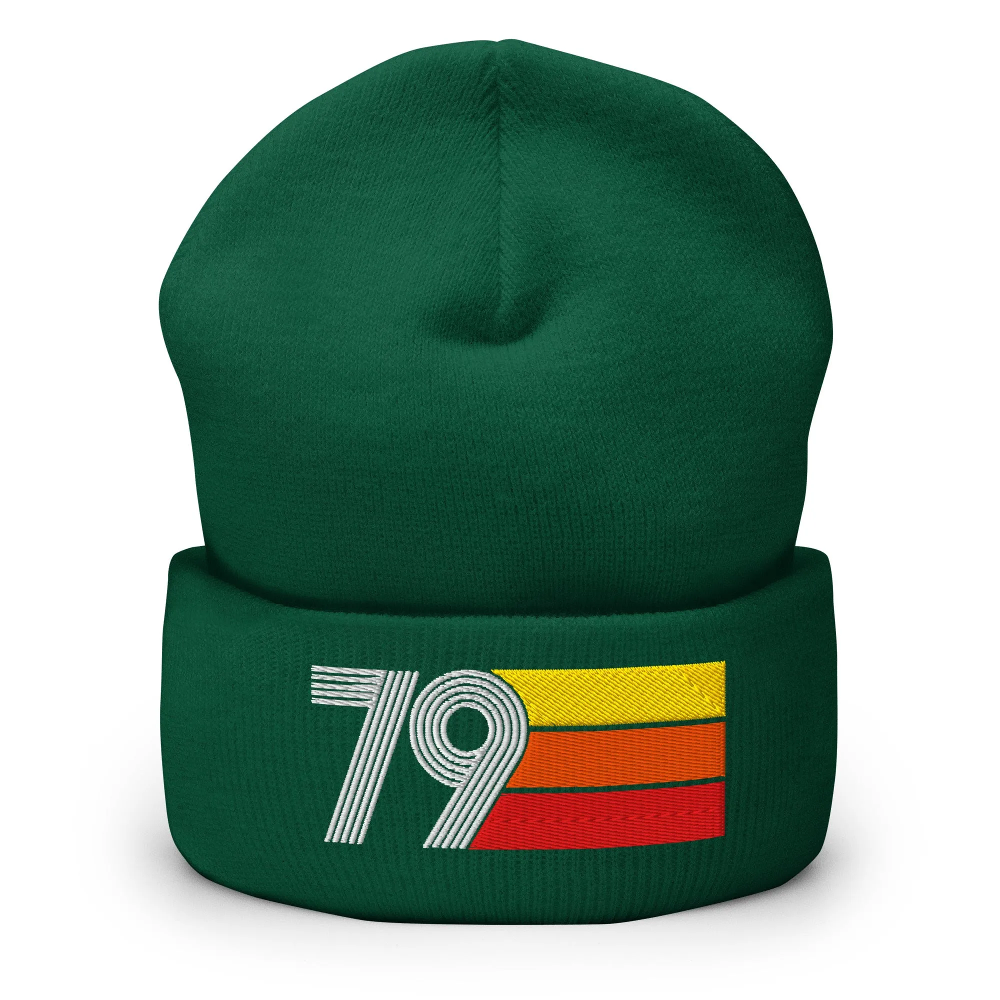 79 Number 1979 Birthday Retro Men's Women's Cuffed Beanie