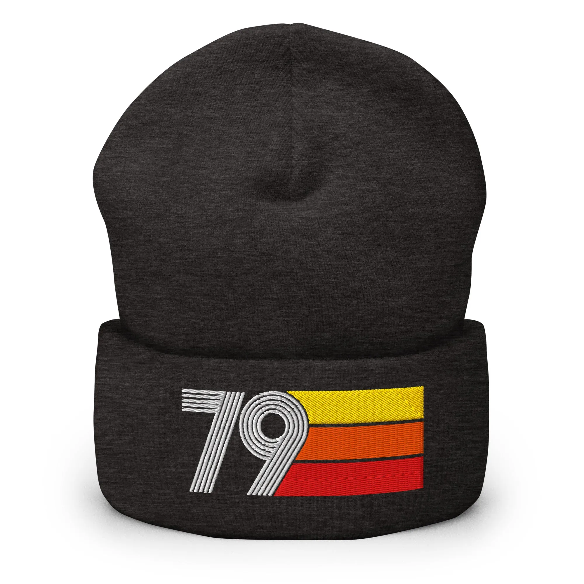 79 Number 1979 Birthday Retro Men's Women's Cuffed Beanie