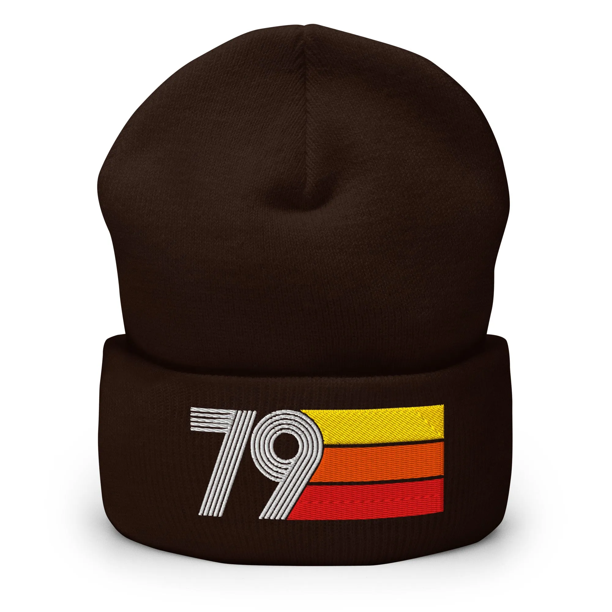 79 Number 1979 Birthday Retro Men's Women's Cuffed Beanie