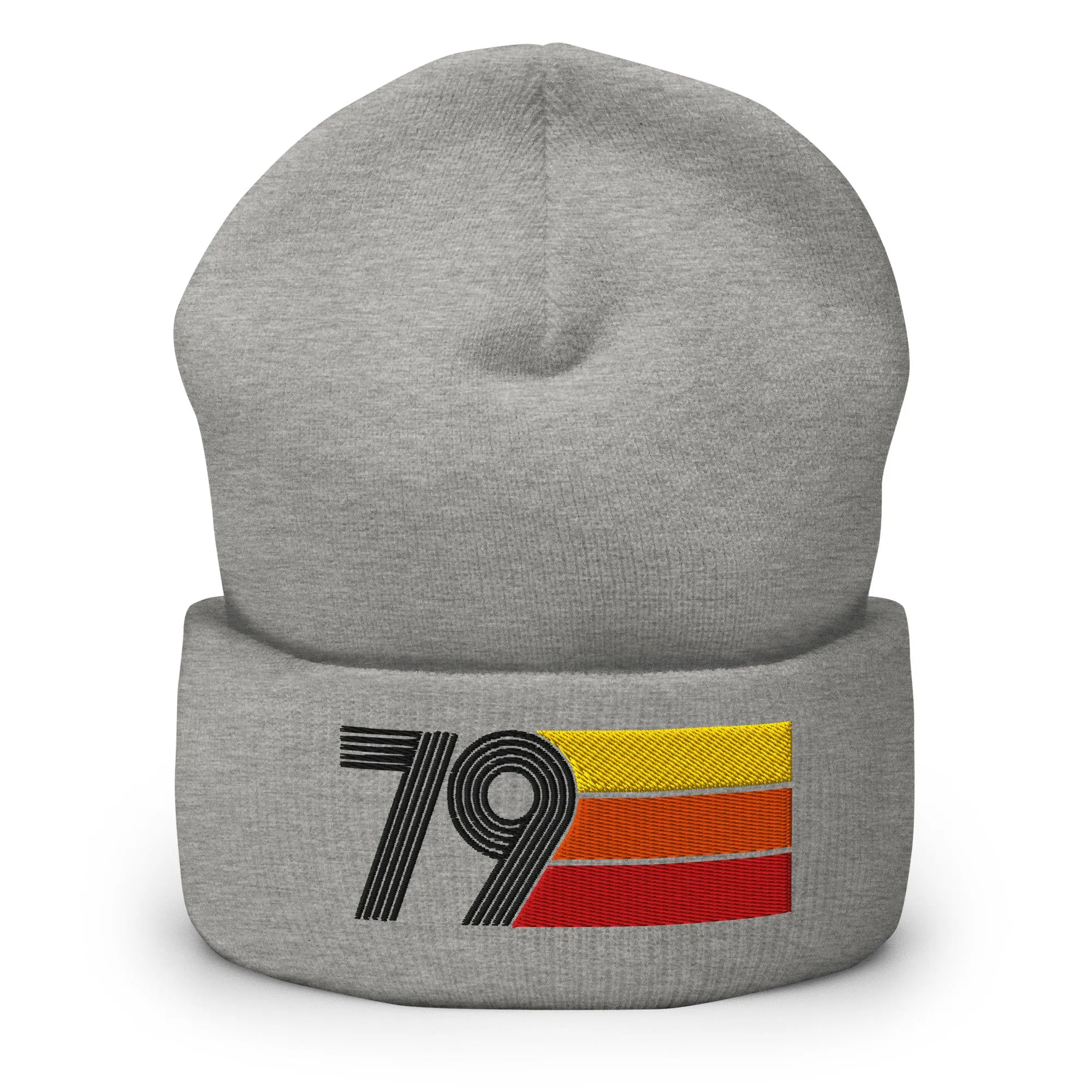 79 Number 1979 Birthday Retro Men's Women's Cuffed Beanie