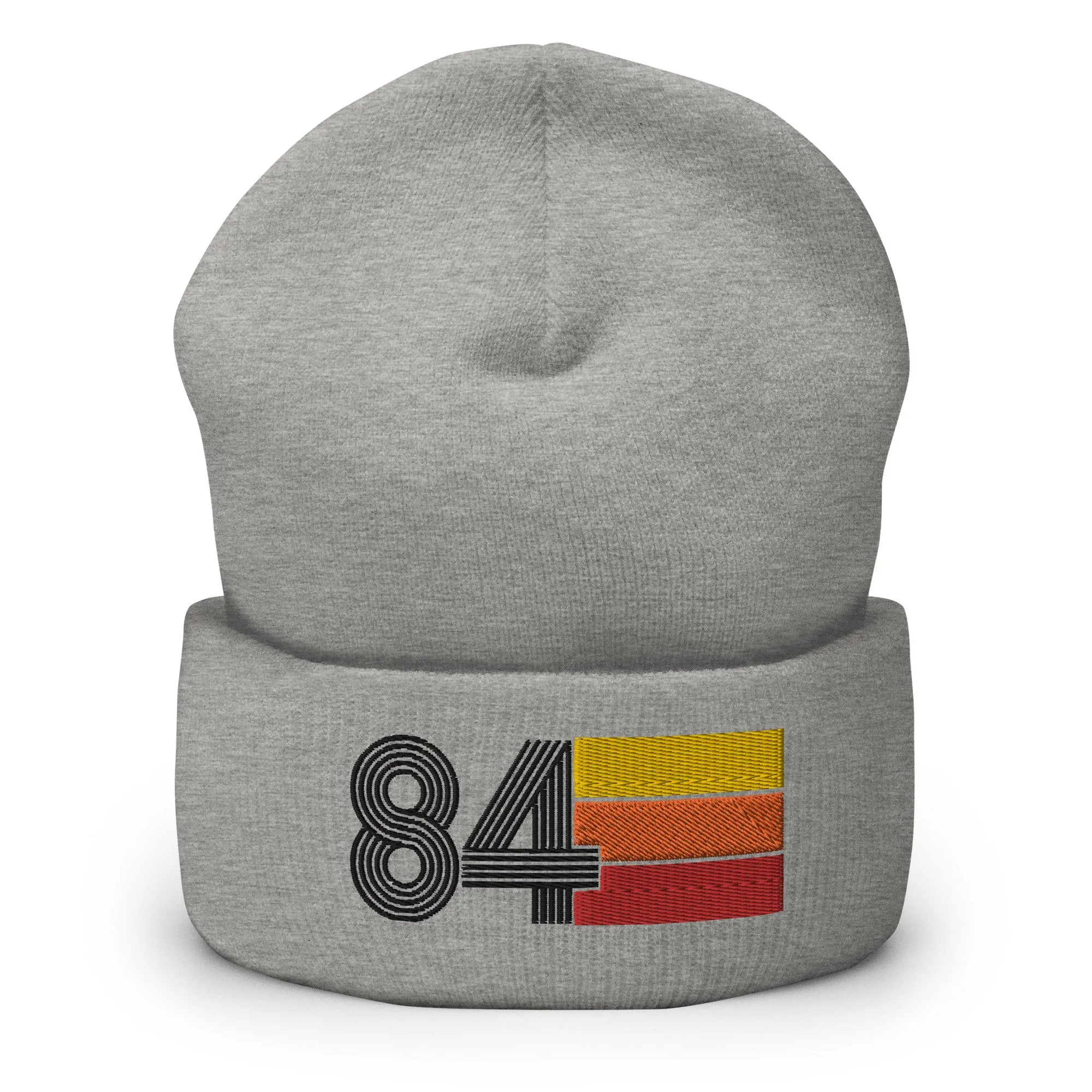 84 Number 1984 Birthday Retro Men's Women's Cuffed Beanie
