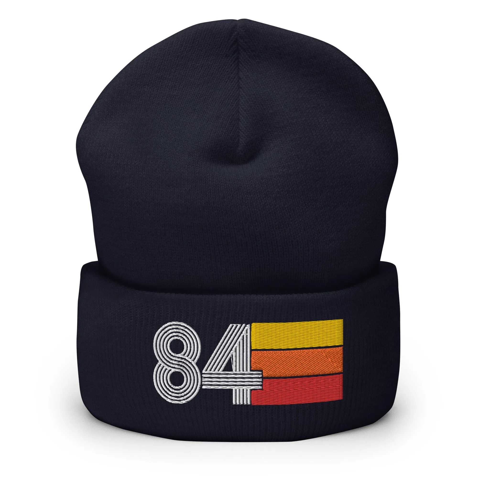 84 Number 1984 Birthday Retro Men's Women's Cuffed Beanie