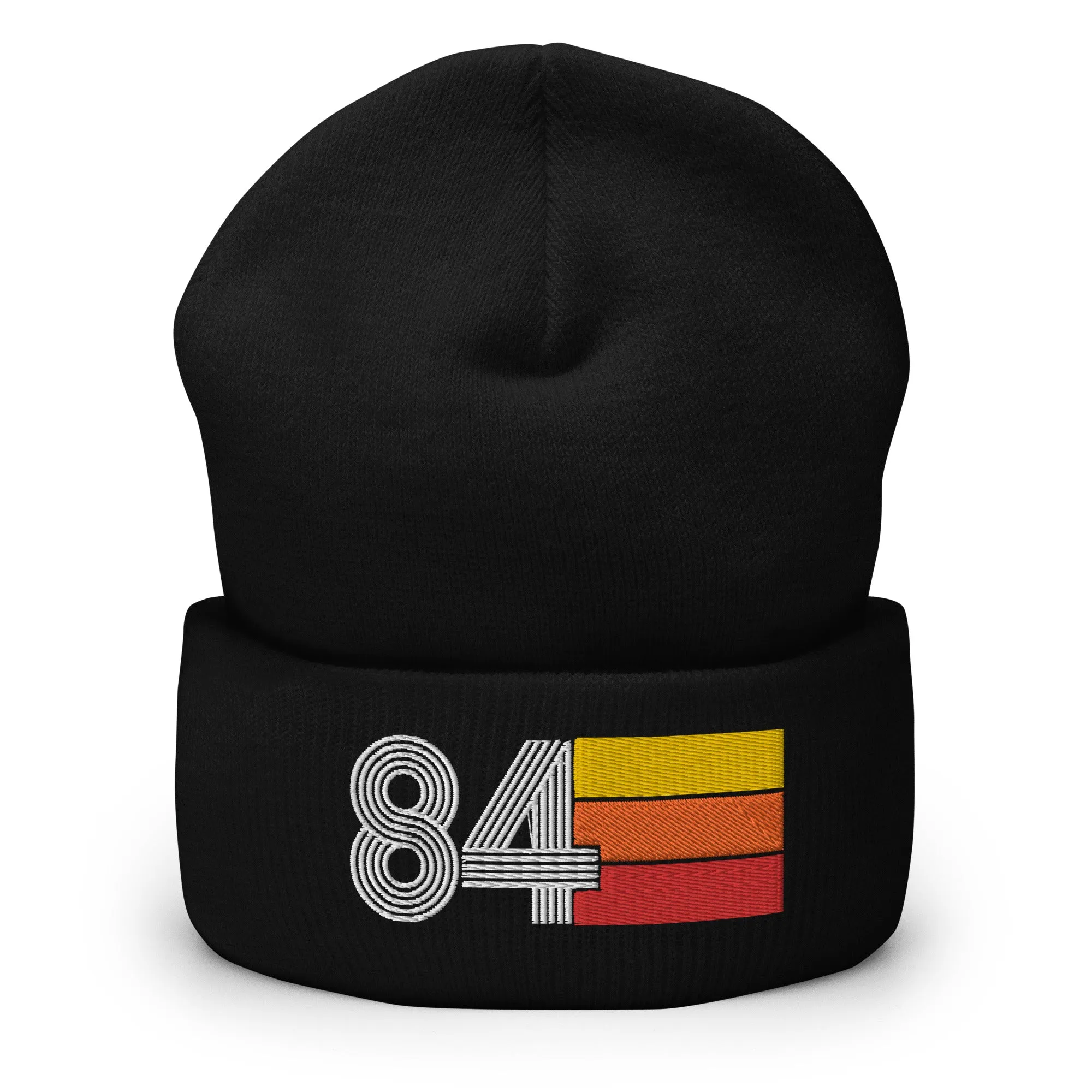 84 Number 1984 Birthday Retro Men's Women's Cuffed Beanie