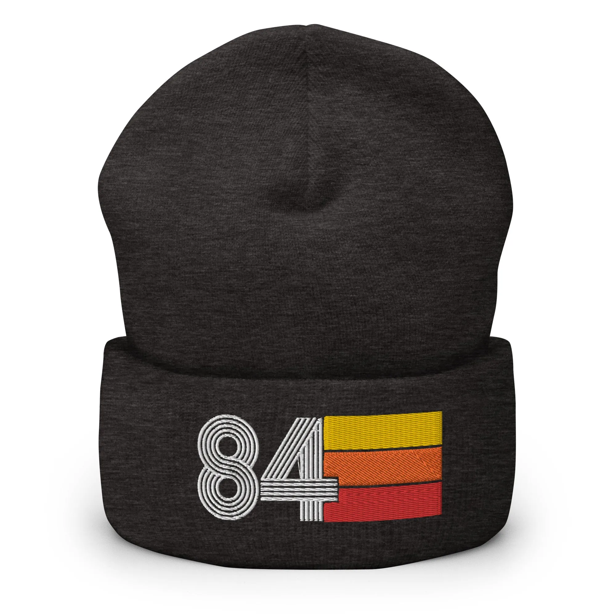 84 Number 1984 Birthday Retro Men's Women's Cuffed Beanie