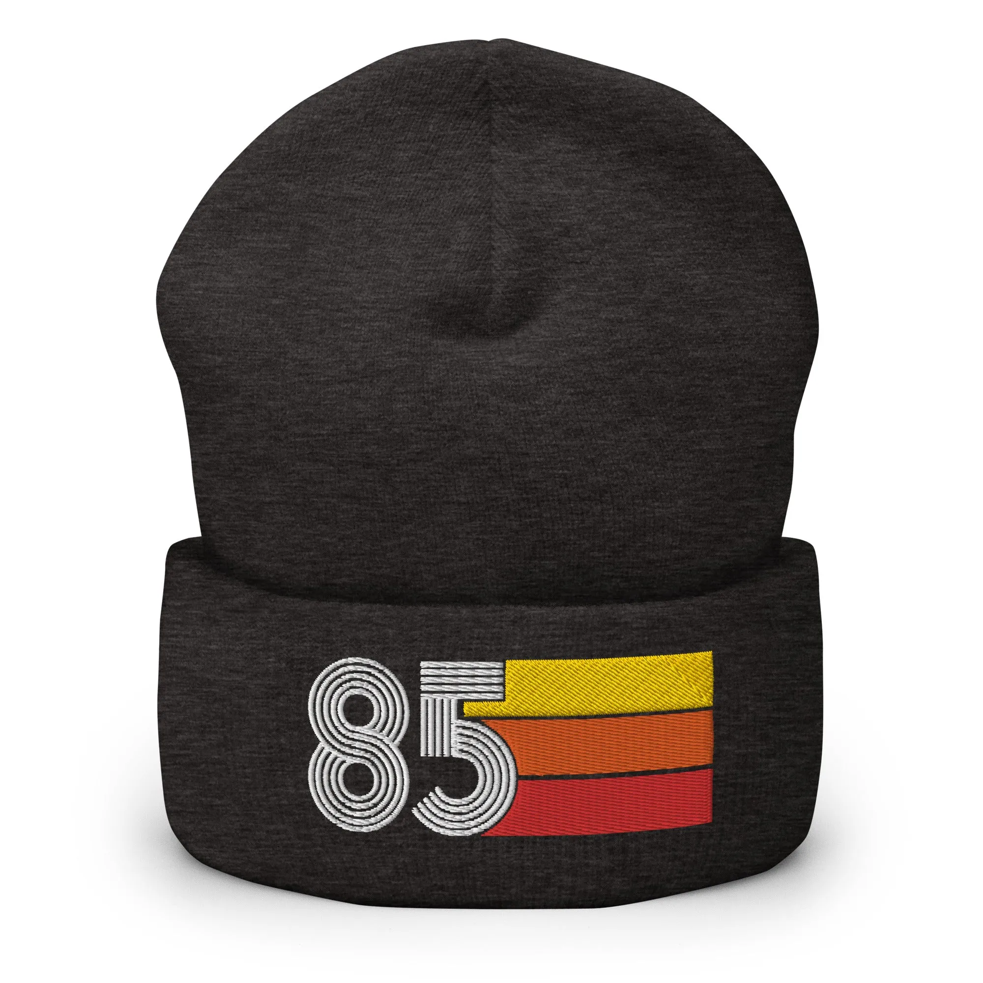 85 Number 1985 Birthday Retro Men's Women's Cuffed Beanie