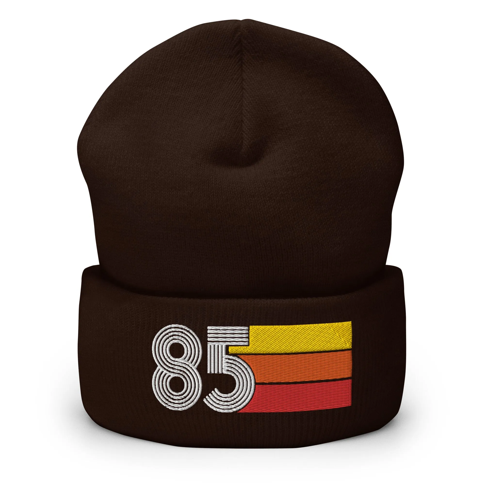 85 Number 1985 Birthday Retro Men's Women's Cuffed Beanie