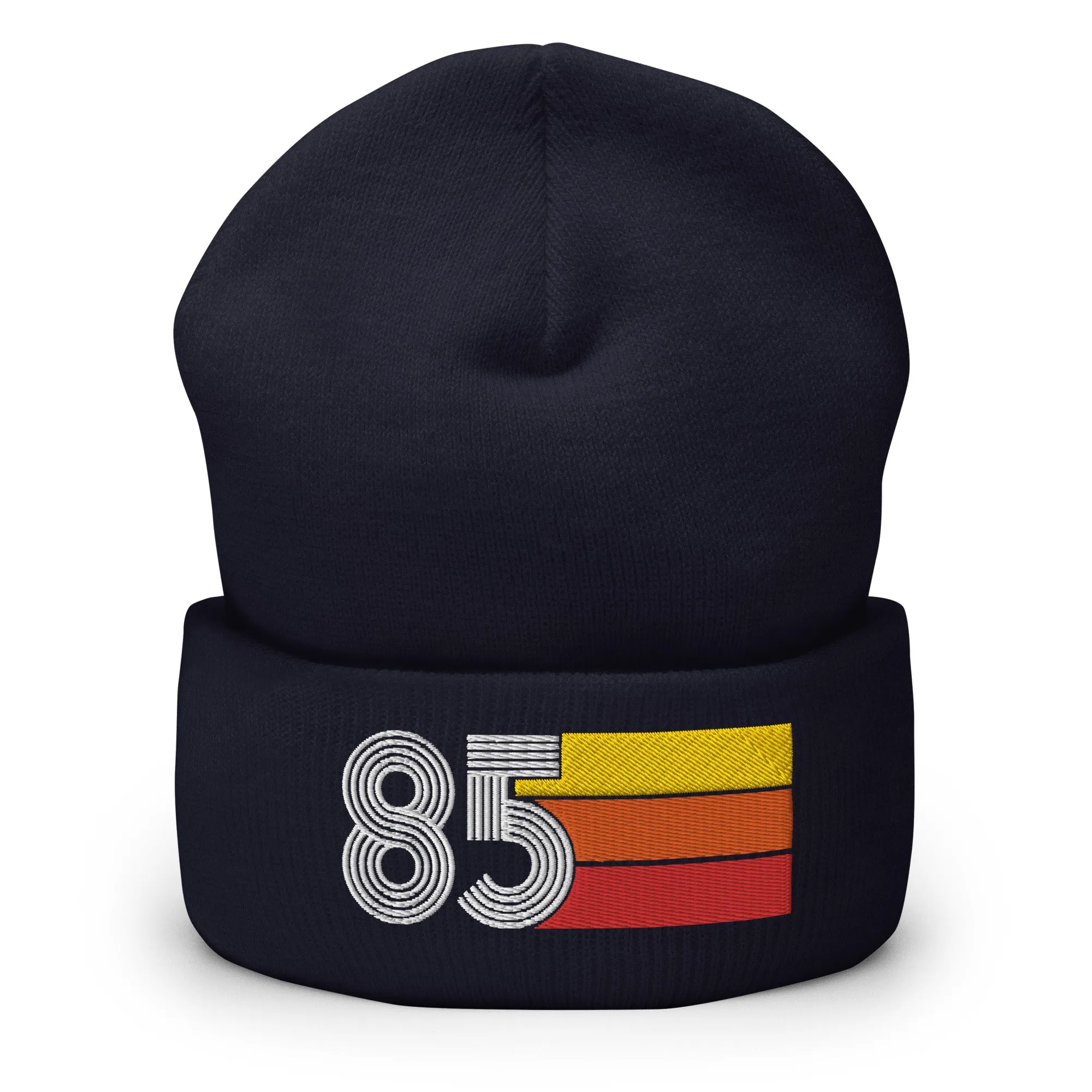85 Number 1985 Birthday Retro Men's Women's Cuffed Beanie
