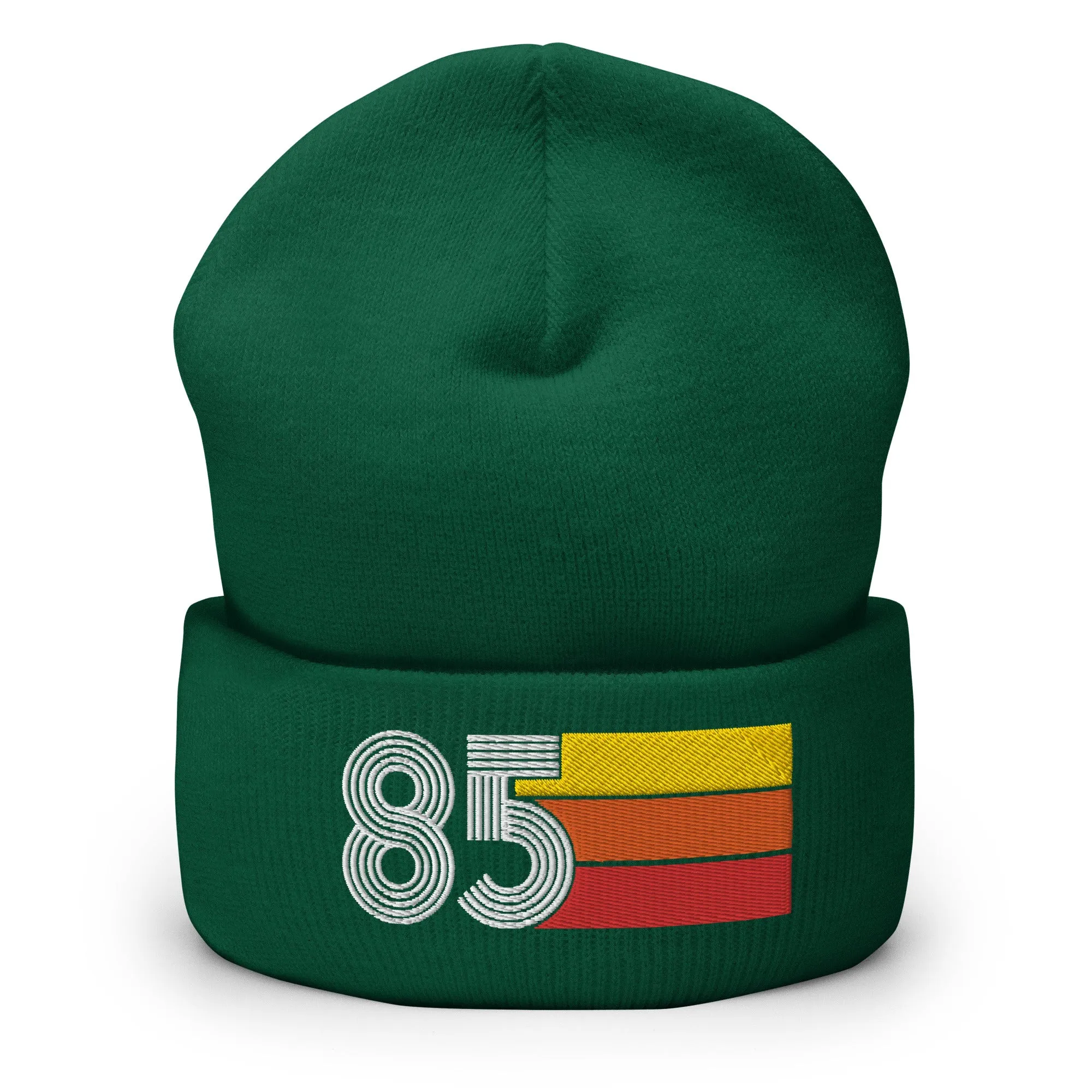 85 Number 1985 Birthday Retro Men's Women's Cuffed Beanie