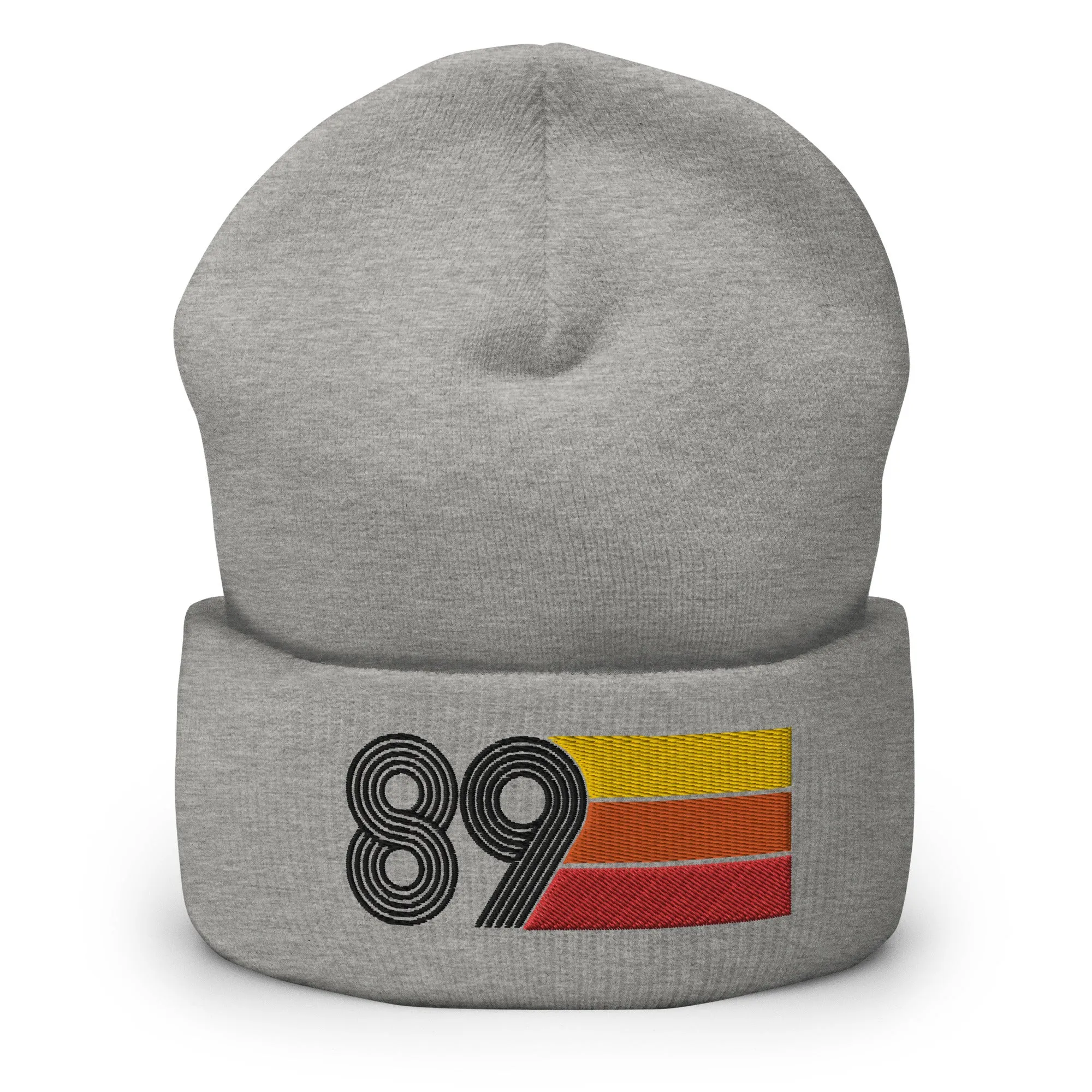89 Number 1989 Birthday Retro Men's Women's Cuffed Beanie