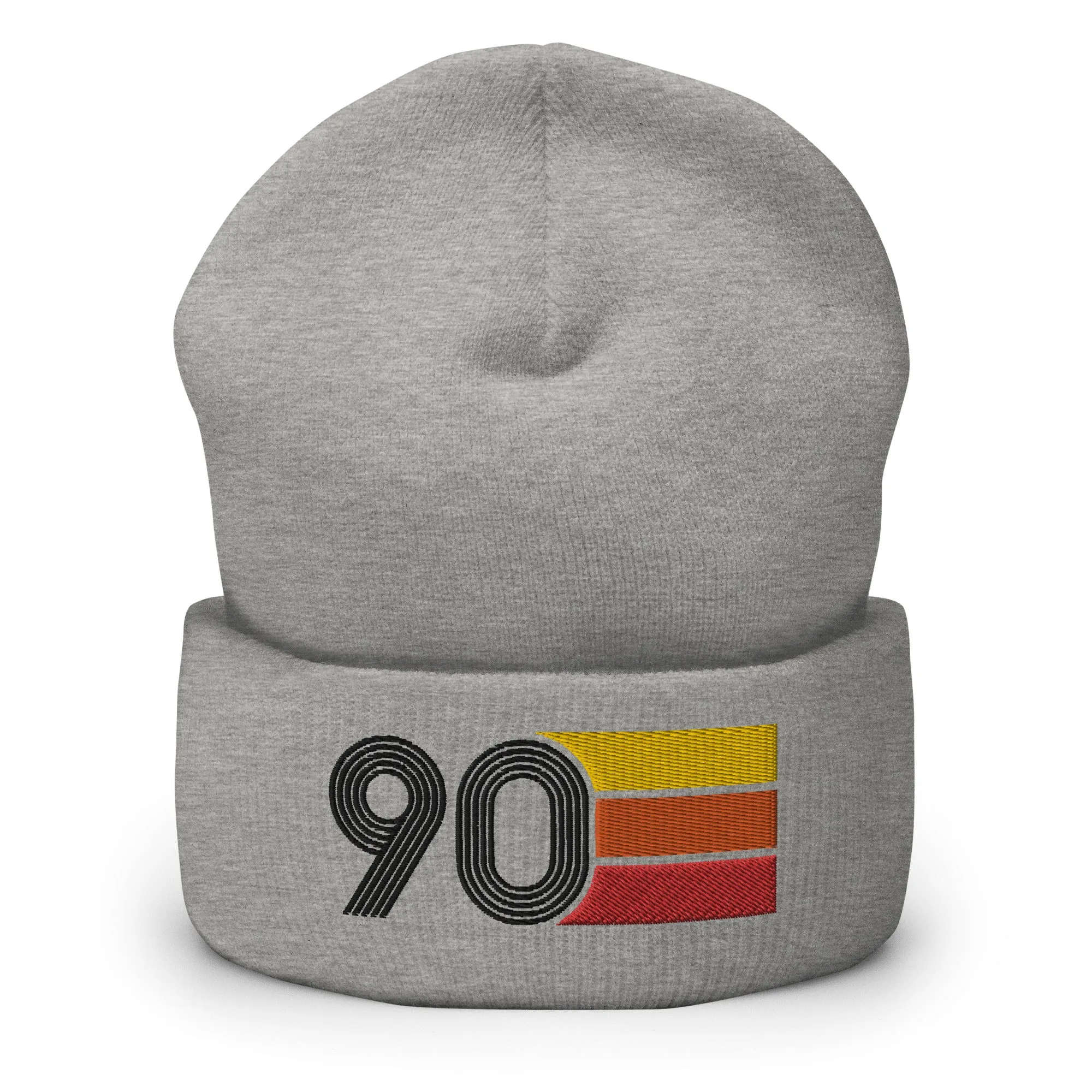 90 Number 1990 Birthday Retro Men's Women's Cuffed Beanie