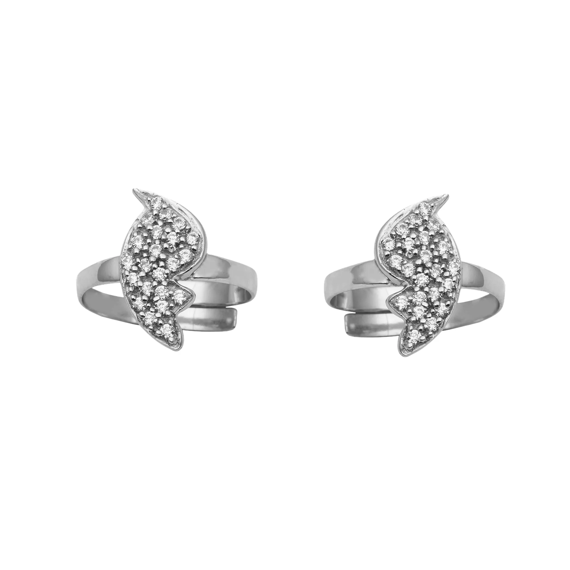 925 Sterling Silver Toe Ring For Women Unique Flexible Solid Adjustable Toe Ring Gross Weight 3.60