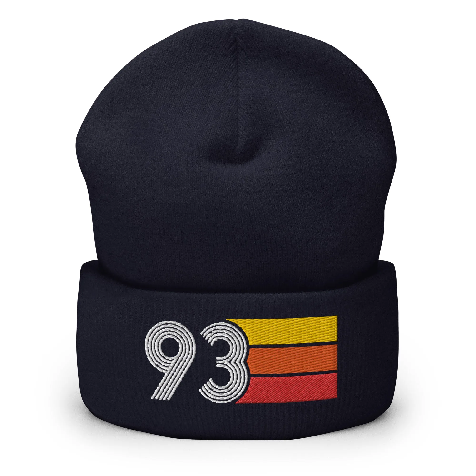 93 Number 1993 Birthday Retro Men's Women's Cuffed Beanie