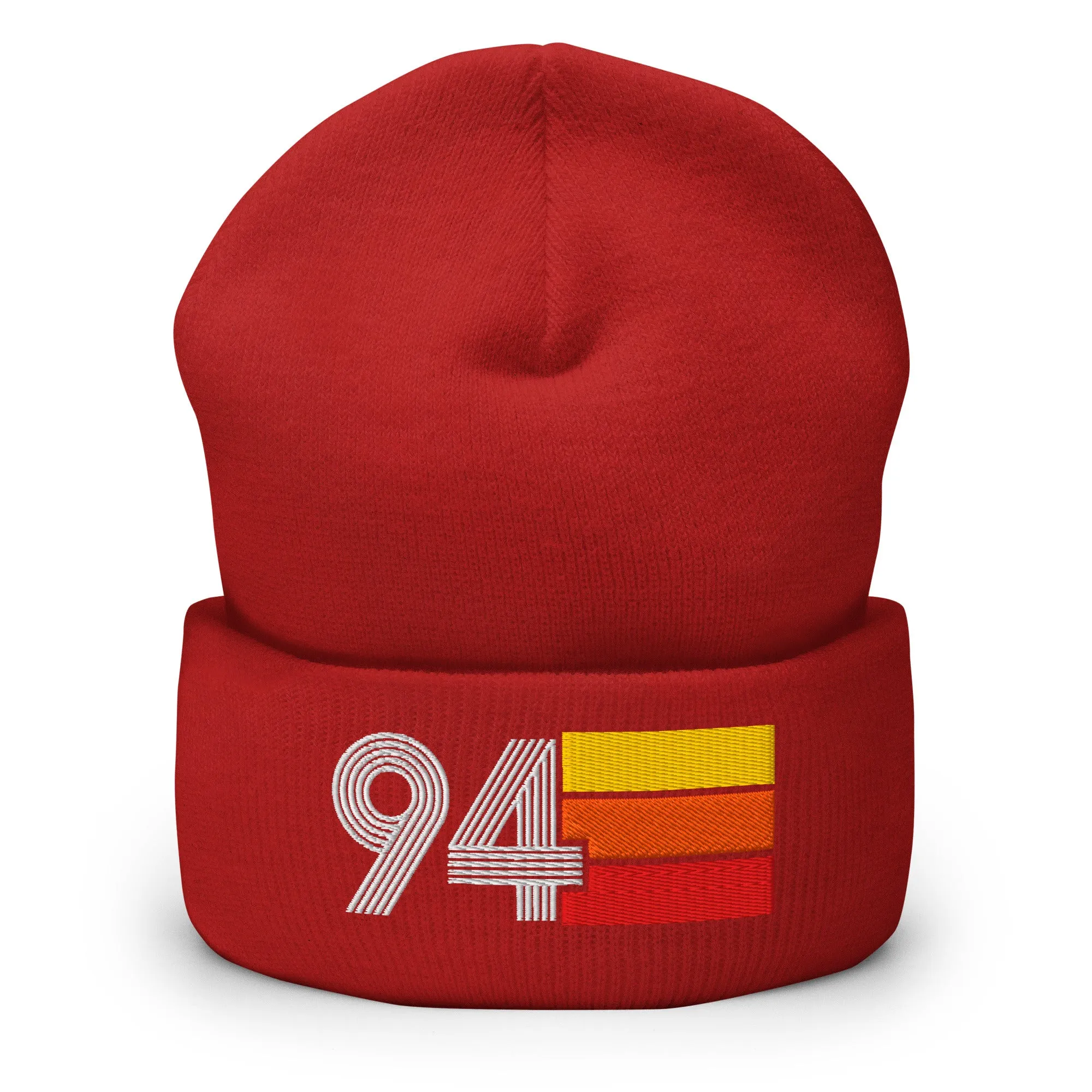 94 Number 1994 Birthday Retro Men's Women's Cuffed Beanie