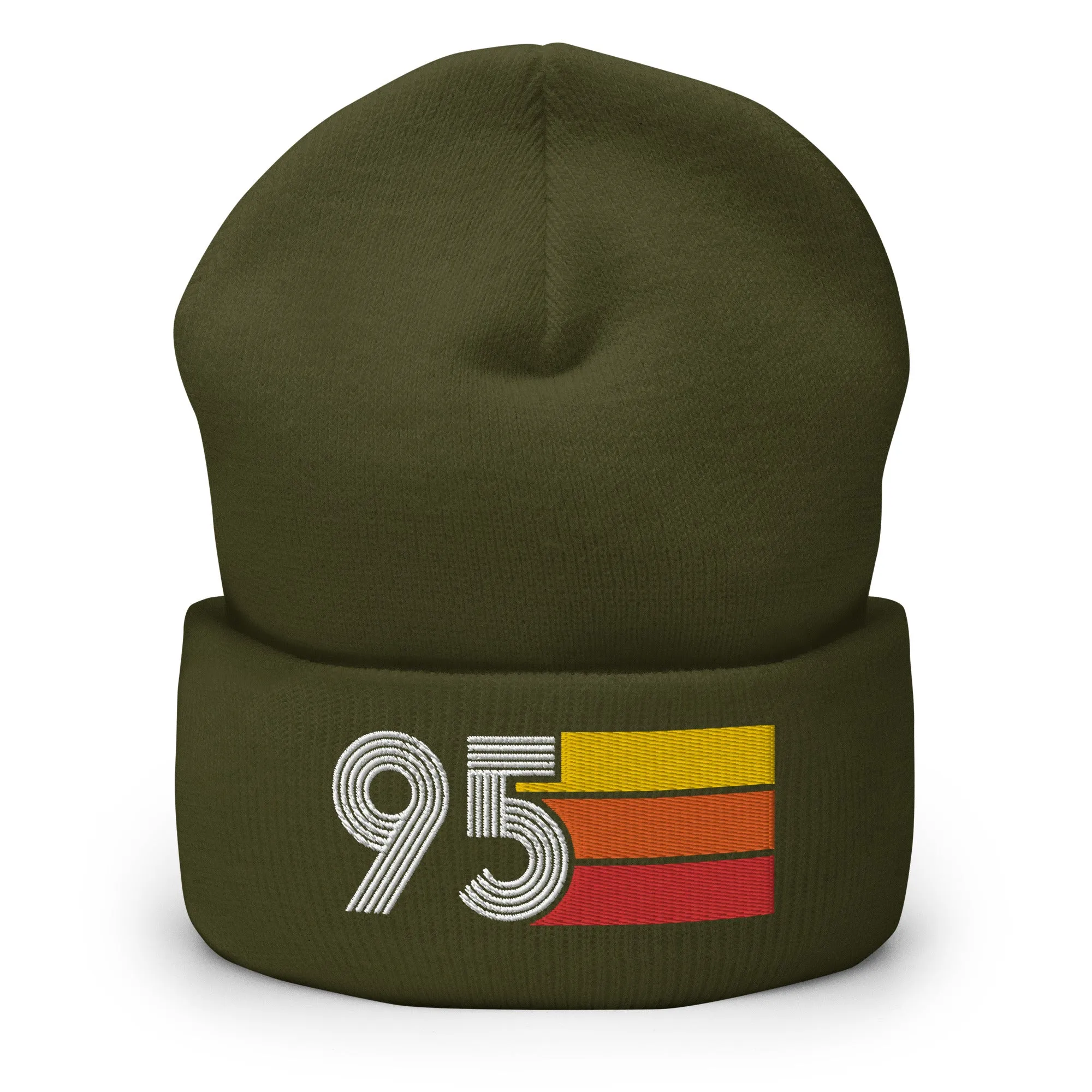 95 Number 1995 Birthday Retro Men's Women's Cuffed Beanie