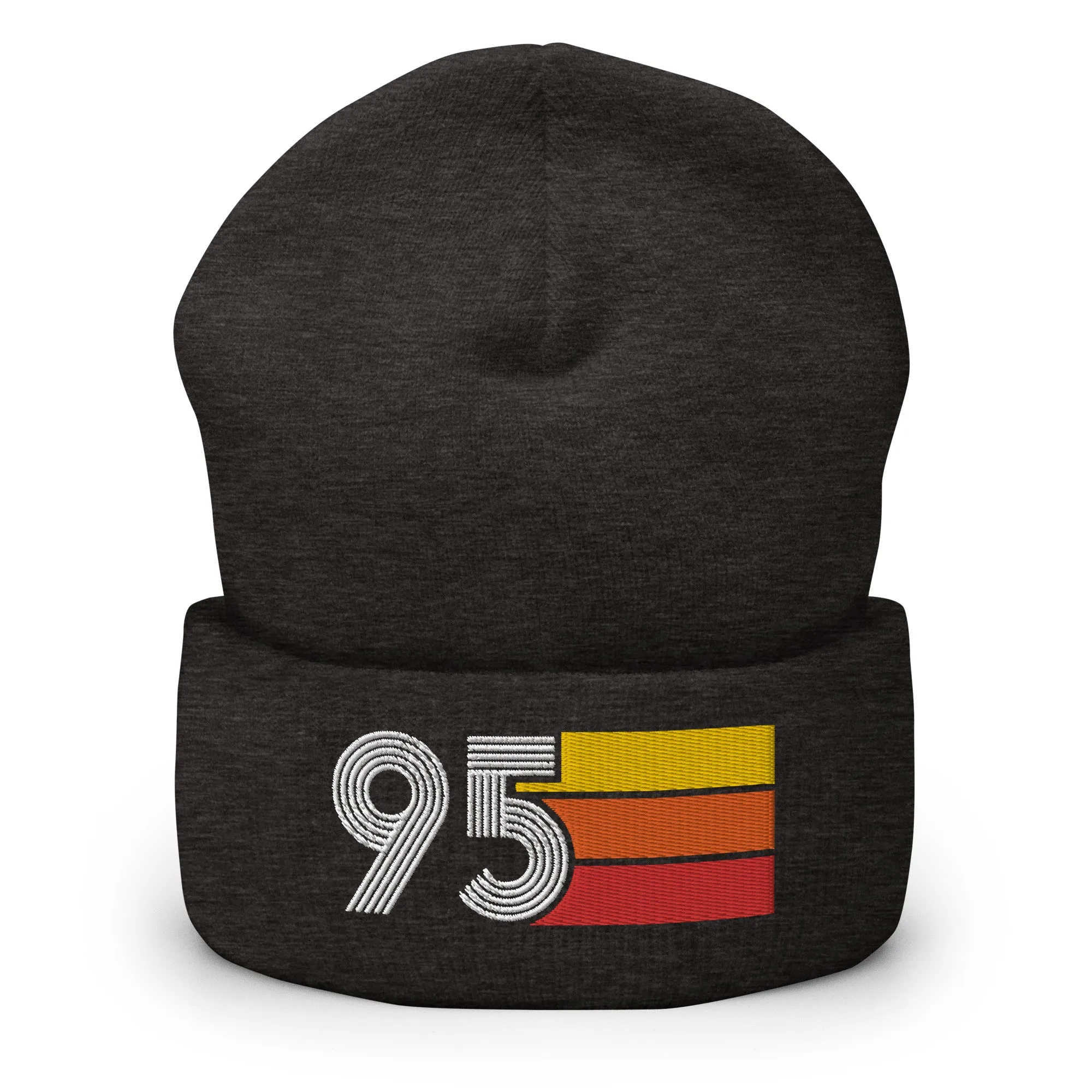 95 Number 1995 Birthday Retro Men's Women's Cuffed Beanie