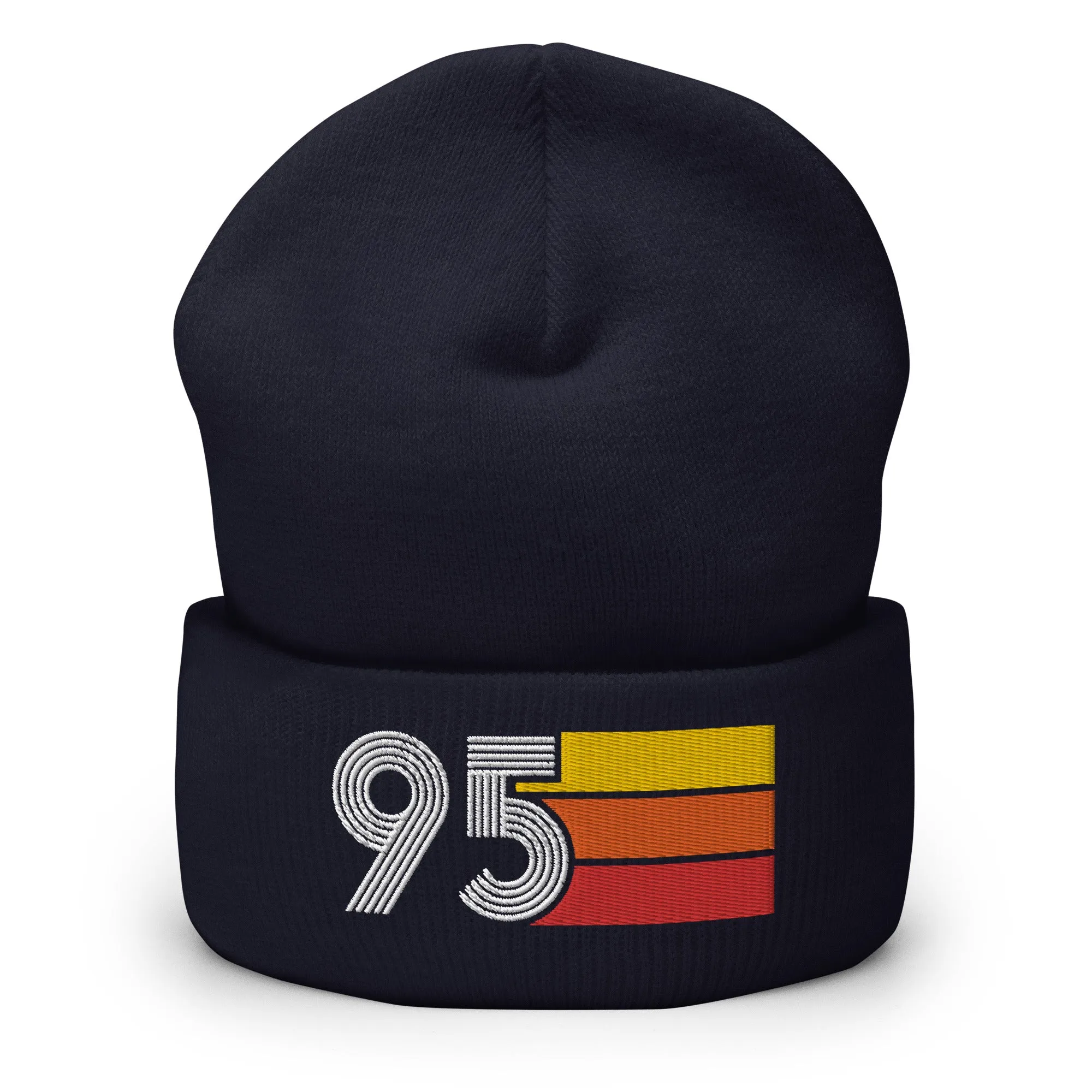 95 Number 1995 Birthday Retro Men's Women's Cuffed Beanie
