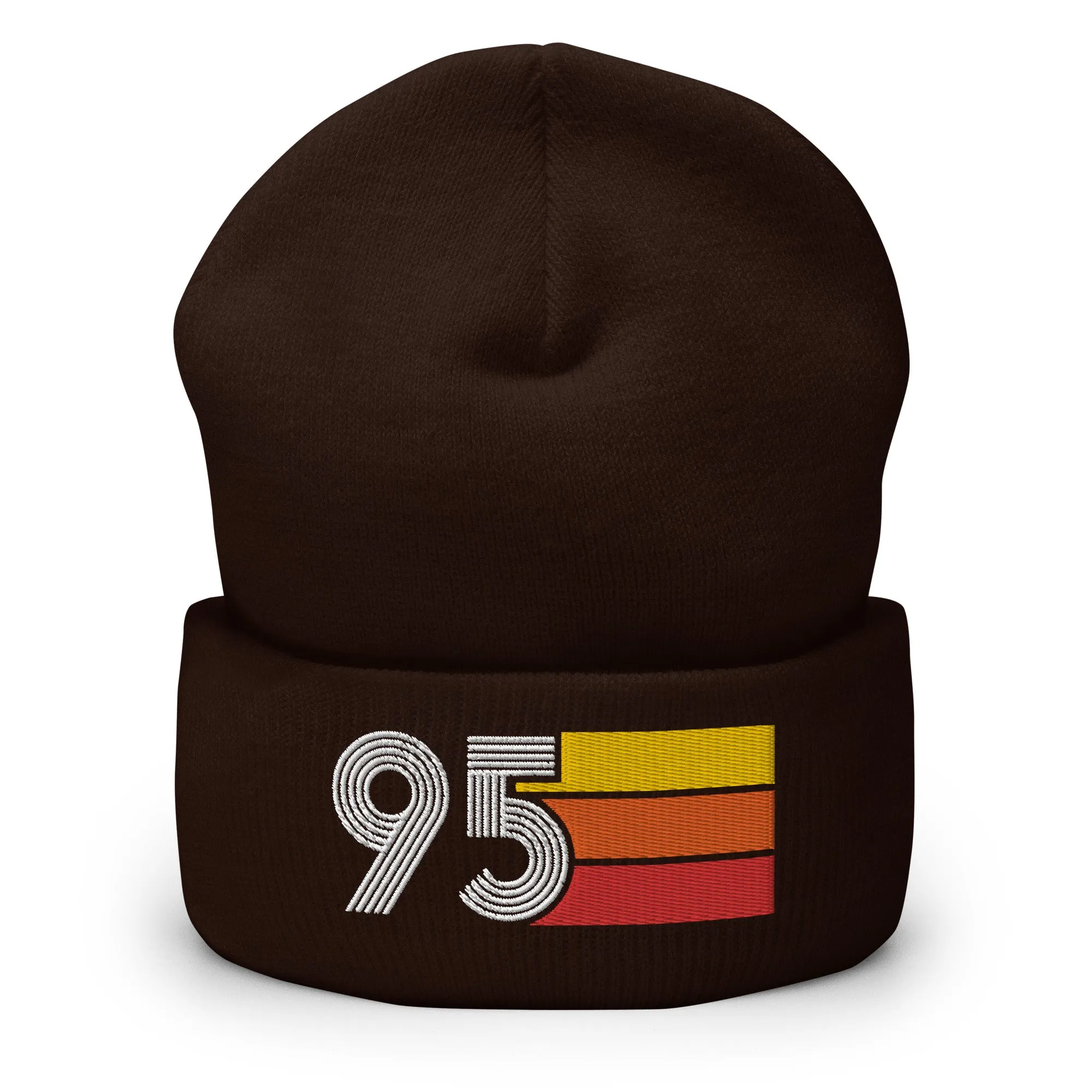 95 Number 1995 Birthday Retro Men's Women's Cuffed Beanie