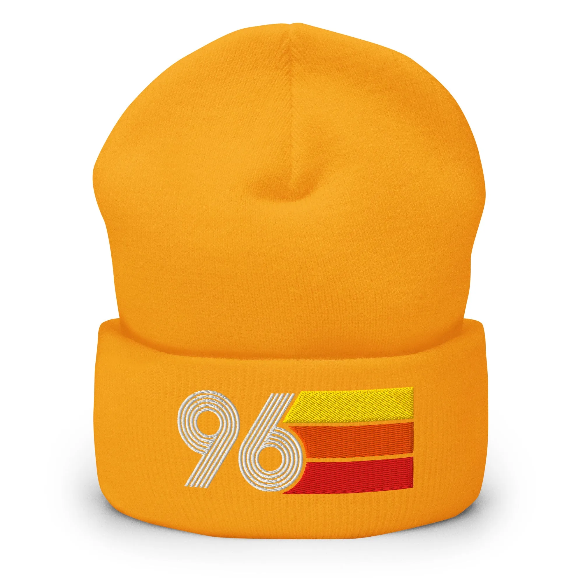 96 Number 1996 Birthday Retro Men's Women's Cuffed Beanie
